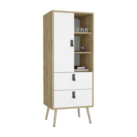 Cómoda Alta Huna Macadamia Blanco Tuhome