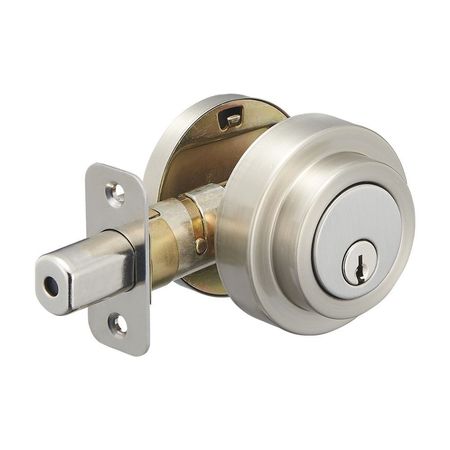 Chapa de Seguridad Taipei Niquelada Kwikset Modelo Taipei Bronce/Acero