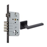 Cerradura de Embutir Kwikset Palermo Bronce/Acero Negro