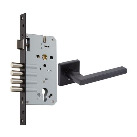 Cerradura de Embutir Kwikset Palermo Bronce/Acero Negro
