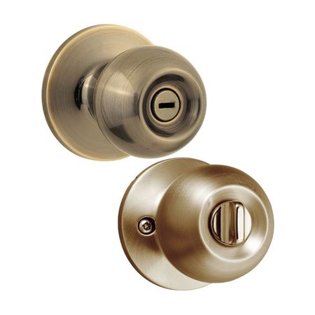 Chapa de Baño Bala Bronce/Acero Bronce Antiguo Kwikset