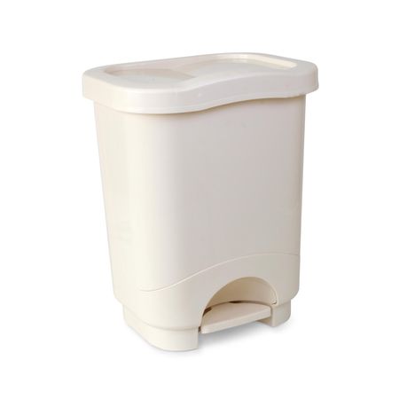 Tacho para Basura Automático Danubio Mármol 24L Reyplast Blanco