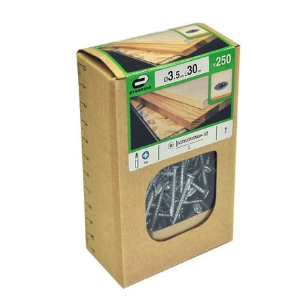 Tornillo Aglomerado Cs Pz Acero 3.5x30mm 250u Standers