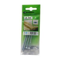 Tornillo Aglomerado Cs Pz Acero 4x80mm 4u Standers