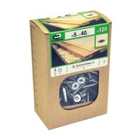Tornillo Aglomerado Cs Pz Acero 5x40mm 120u Standers