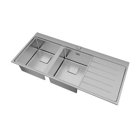 Lavadero de acero para sobreponer Zenit Rs15 2c 1e Teka