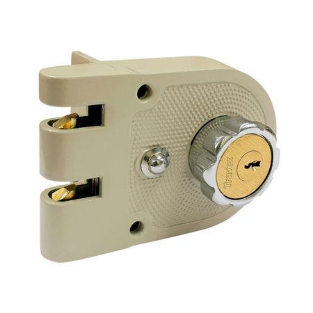 Cerradura de Engrape Travex Modelo 2000 R Plateada para Puertas de Metal