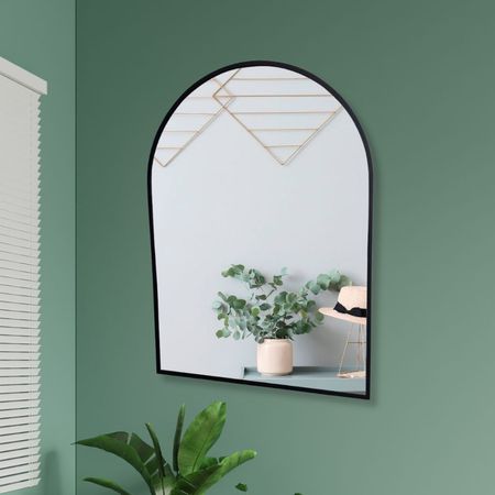 Espejo de Baño Vidrio Orange Modelo Florencia Negro 50x70 cm