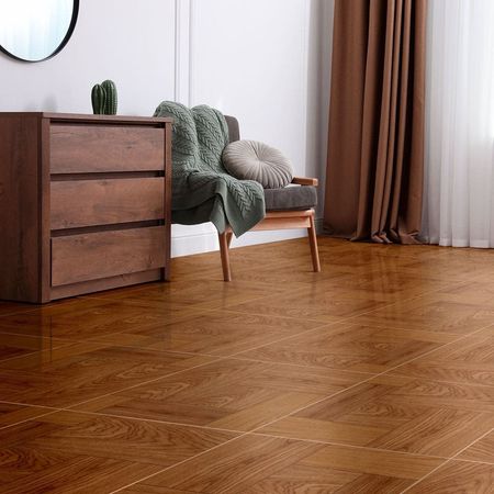 Piso Cerámico Maderado Caraveli Natural Brillante 45x45cm 2.23m2 Celima