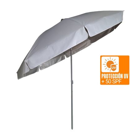 Sombrilla de Playa Airvent Uv Fp50+ 250cm Gris