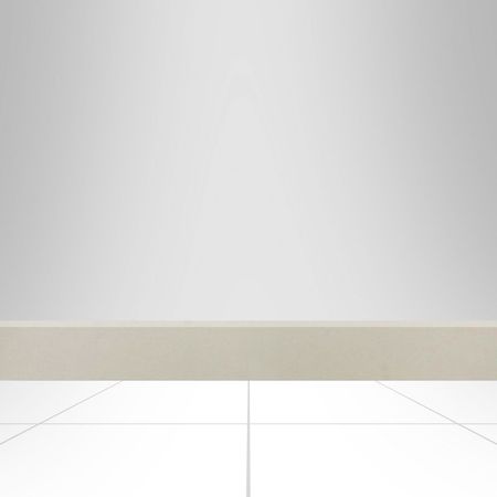 Zócalo Porcelanato Nano Blanco 7.3x60 cm. Kantu