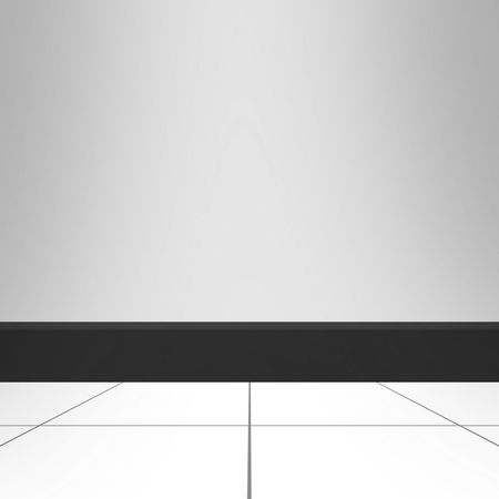 Zócalo Porcelanato Nano Negro 7.3x60 cm.