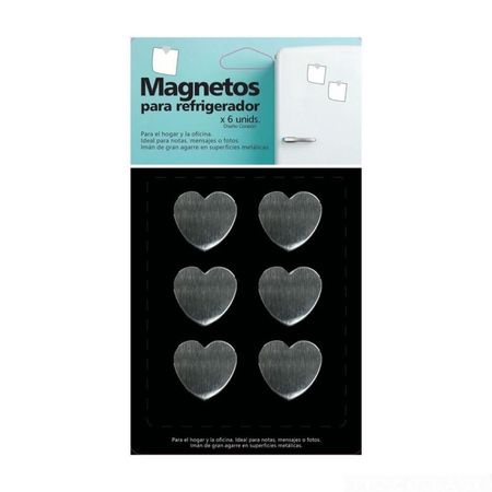 Set de imanes Corazon x 6 unidades DPM