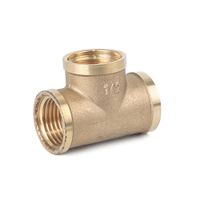 Tee 1/2"" Liviano Bronce Agua FyC Werken