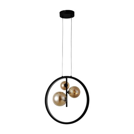 Lámpara Colgante Lightech Dolly G9 20W Metal/Vidrio Negro 3 Luces