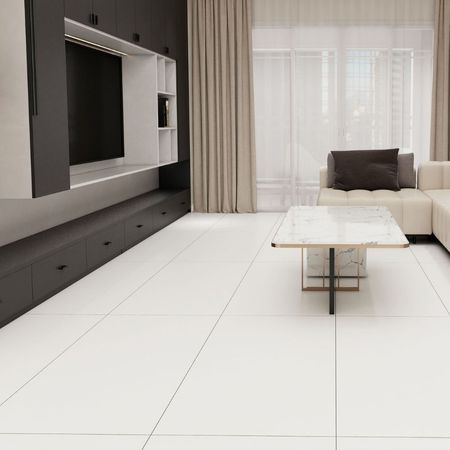 Piso Gress Cementicio Blanco Mate 120x60cm 2.16m2 Orange