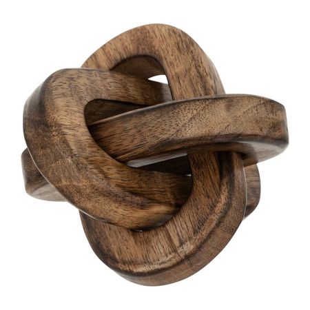 Adorno de Terraza Decoración Centro de Mesa Nudo Madera 11cm Atmosphera