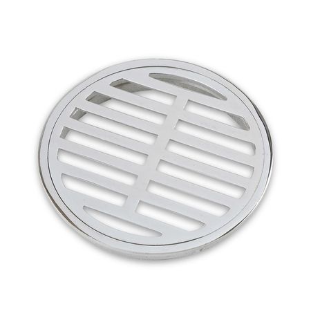 Sumidero Cromado de Bronce Werken Modelo Pesado 4'' Plata