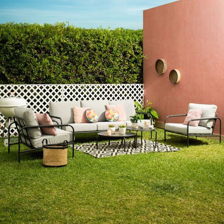 Juego de Sala de Terraza Caicos 5 Personas Orange