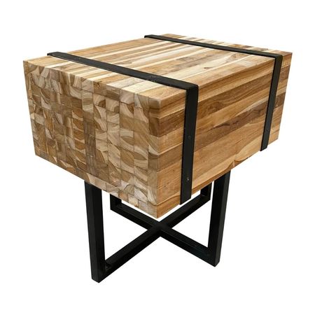 Mesa de Madera Nusa Orange 45x35cm Modelo Nusa