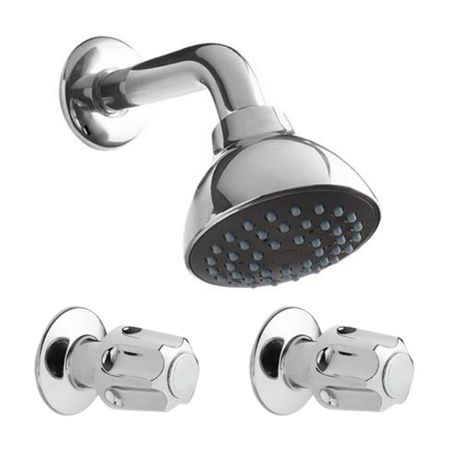 Mezcladora de Ducha Italgrif Bávaro Cromado de Bronce con Disco Cerámico