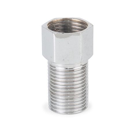 Acople largo bronce cromado 1/2