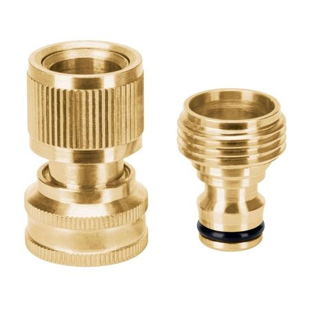 Conector Rápido Sistema click Manguera-accesorios de Latón 3/4