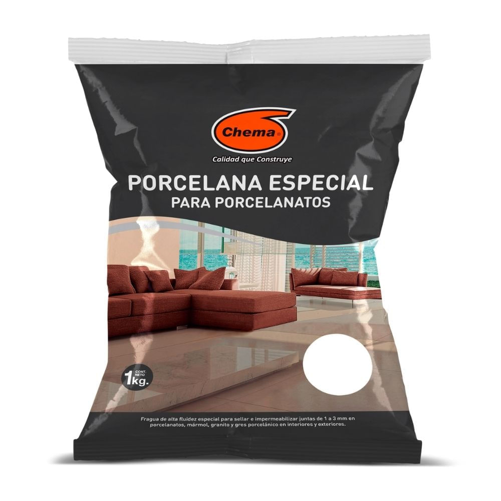FrAgua especial para porcelanato Blanco Chema 1 kg