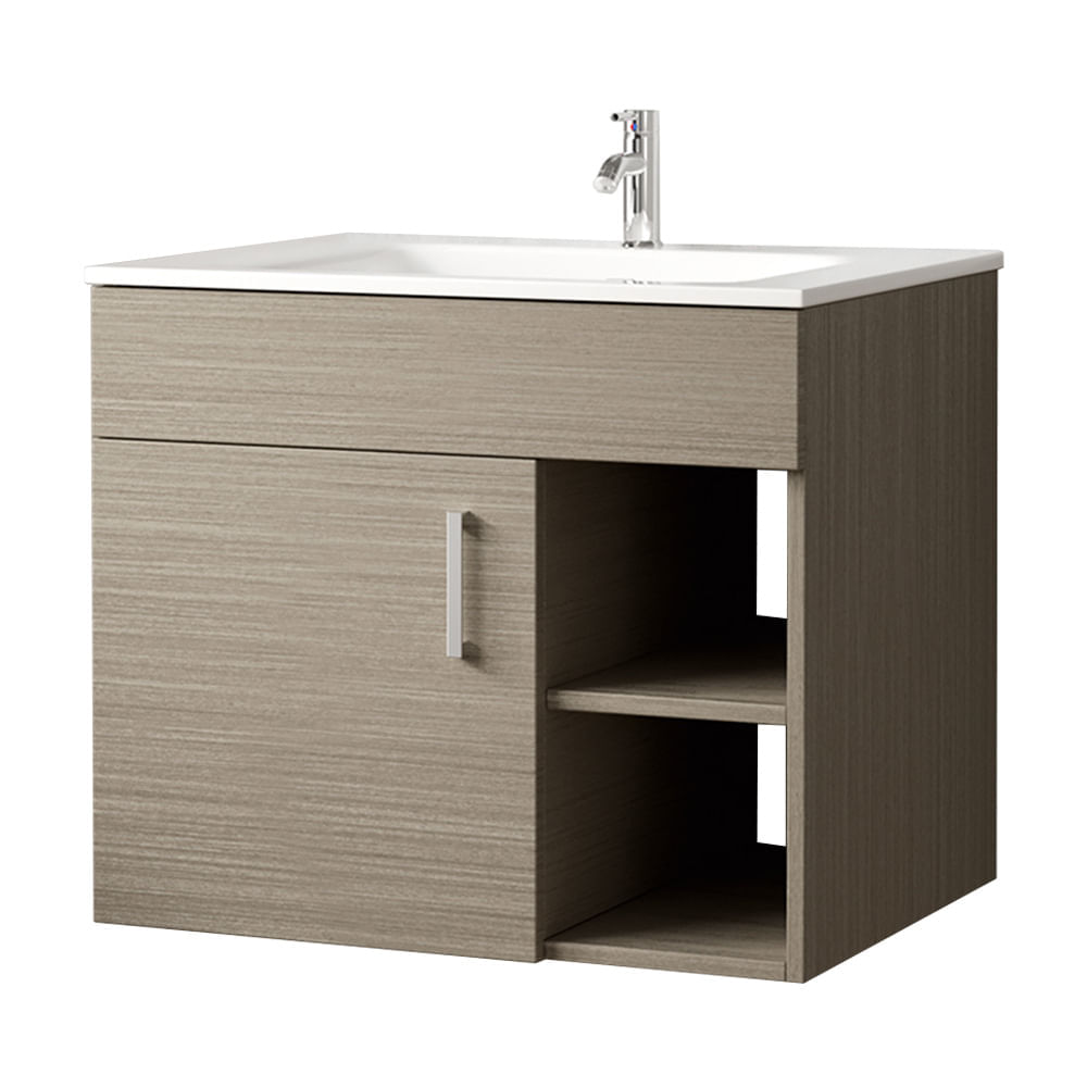 Vanitorio Orange Modelo Florencia Wengue de MDF Marrón 60x45x65 cm