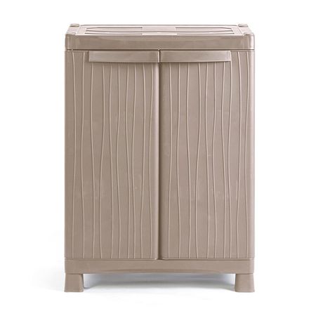 Ropero de plástico Roble Mediano Madera Dakota Polinplast