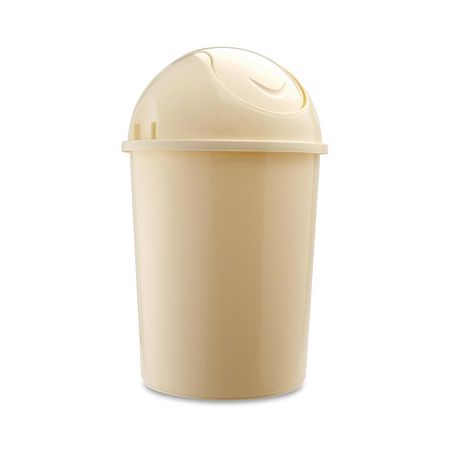 Tacho de baño redondo Crema 8 litros Basa