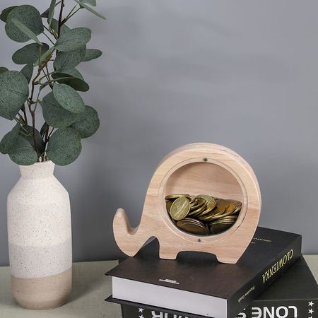 Alcancía Elefante de Madera Orange Casa del Mediterráneo Marrón