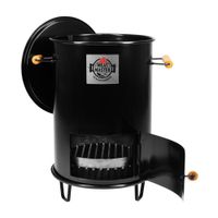 Cilindro Parrillero Meat Master Asador Mini Negro de Acero Virgen