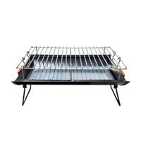 Parrilla al Carbón Portátil Plegable Meat Master 58x28x31cm