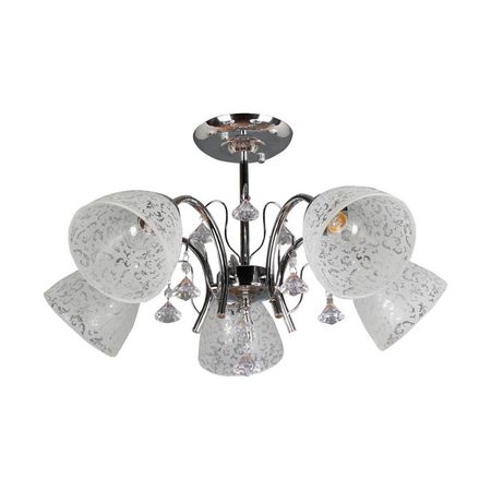 Lámpara Colgante Orange Providencia 5 Luces E27 Silver