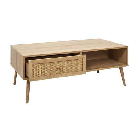 Mesa de Centro Ratán Natural Modelo Bali Orange 110x41cm Beige
