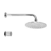 Llave + Salida de Ducha Chaska Plata Cromado Vainsa