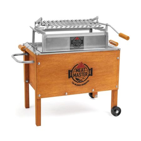 Caja China Meat Master Junior de Acero Galvanizado con Parrilla Levadiza