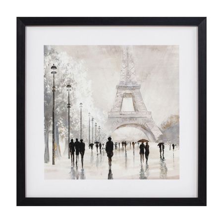 Cuadro Decorativo Orange Torre Eiffel 40x40cm Dorado