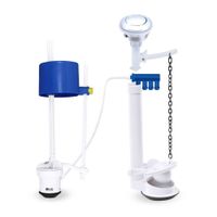 Sistema para Tanque WC 2 Piezas con Botón Simple Metusa