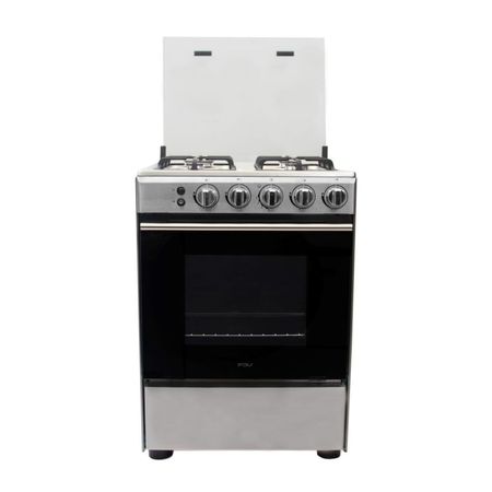 Cocina de Pie a Gas FDV Class 60 4 Hornillas Acero 60cm Gris | con Horno
