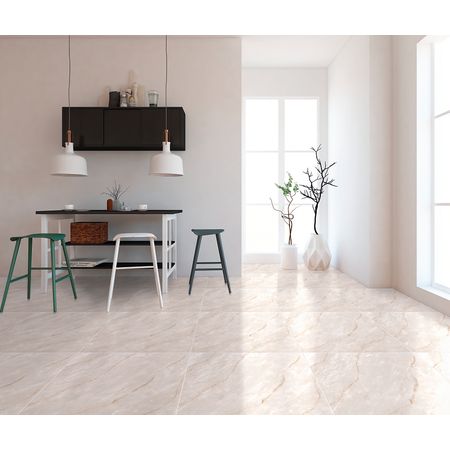 Piso Cerámico Marmolizado Smtmarmo Camelia 60x60cm 1.80m2 San Martín