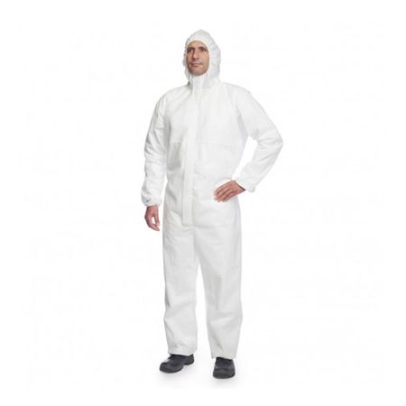 Traje de protección impermeable 55 G/m2 Blanco Talla L