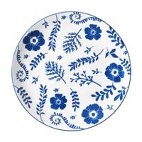 Plato de Porcelana Orange Modelo W23G0618 con Diseño Azul de 10.5'