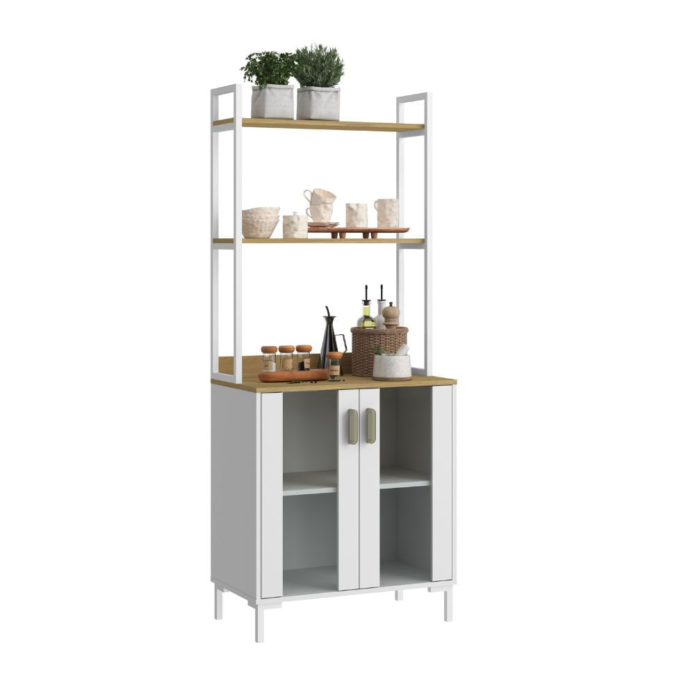 Mueble Alacena de Cocina Victoria 70cm MDP Blanco Casa Mia