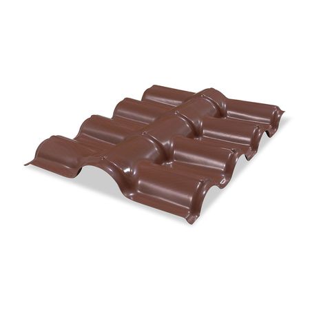 Cumbrera Pp Techito Modelo Cumbrera Pp 76x60 cm Rojo