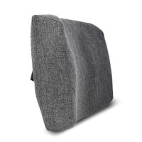 Respaldo Anatómico Lumbar Cushion Fomix Negro de Espuma Firme