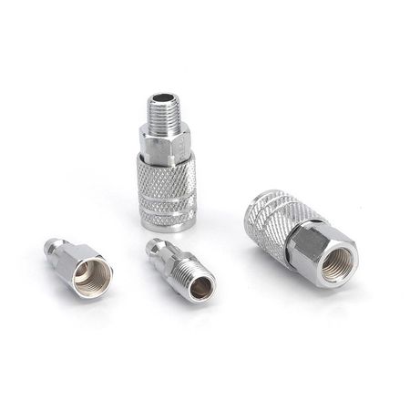 Juego de acoples rápidos para compresora x4 piezas Pretul