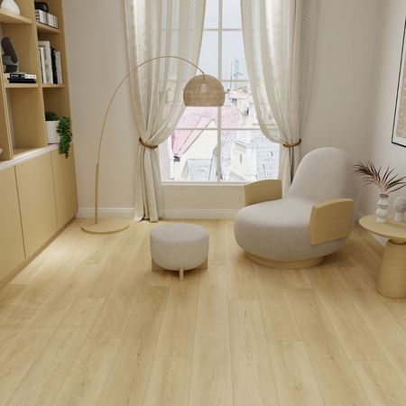 Piso Vinílico Autoadhesivo Spc Lignum Cream Oak 18.3x14.9cm 2.23m2 Klipen