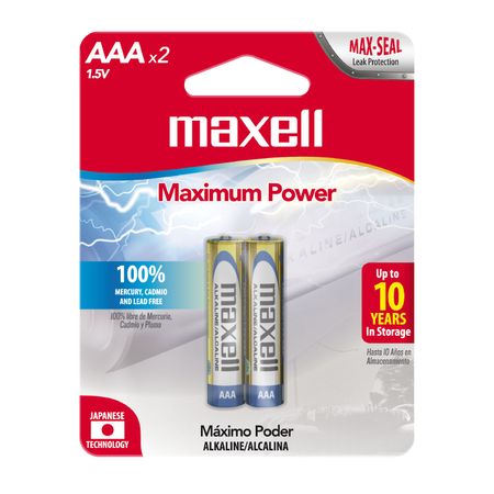 Pilas Pack x 2 AAA Maxell